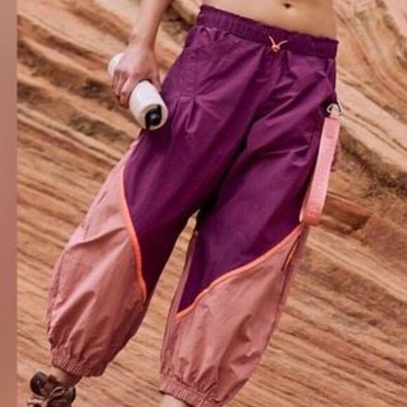 FP Movement by Free People Pants - FP Movement Freeflow Pants -Deep Mulberry Combo Size L
